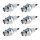 6 Spark Plugs with flat seal seat NGK aftermarket expertise for HONDA and others