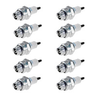 10 Spark Plugs with flat seal seat NGK IAM expertise for...