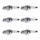 6 Spark Plugs fixed SAE connection NGK aftermarket expertise for e.g. AUDI COUPE
