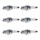 6 Spark Plugs fixed SAE connection NGK suitable for e.g. ALFA ROMEO 147