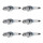 6 Spark Plugs fixed SAE connection NGK suitable for FIAT COUPE and others