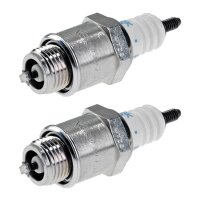 2 Spark Plugs with flat seal seat NGK aftermarket...