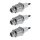 3 Spark Plugs with flat seal seat NGK aftermarket expertise for KAWASAKI