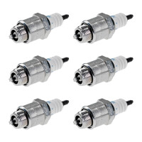 6 Spark Plugs with flat seal seat NGK aftermarket...