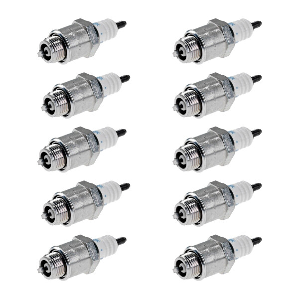 10 Spark Plugs with flat seal seat NGK aftermarket expertise for KAWASAKI