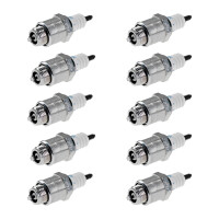 10 Spark Plugs with flat seal seat NGK aftermarket...