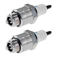 2 Spark Plugs with flat seal seat NGK aftermarket...