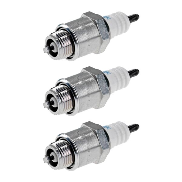 3 Spark Plugs with flat seal seat NGK aftermarket expertise for KAWASAKI