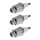 3 Spark Plugs with flat seal seat NGK aftermarket expertise for KAWASAKI
