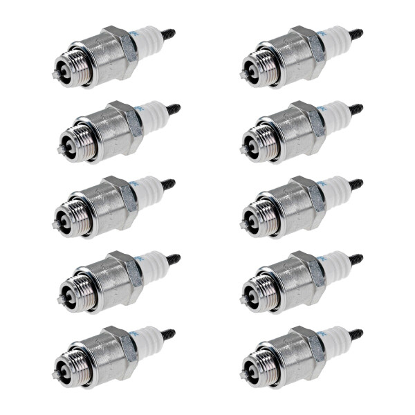 10 Spark Plugs with flat seal seat NGK aftermarket expertise for KAWASAKI