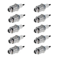 10 Spark Plugs with flat seal seat NGK aftermarket...
