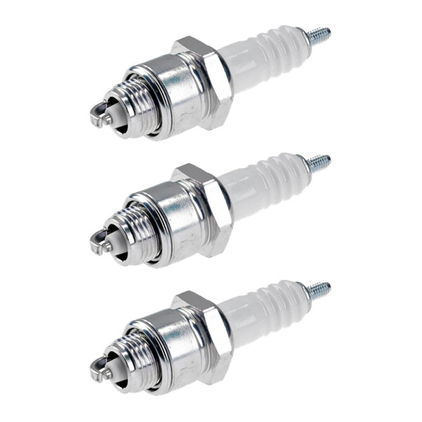 3 Spark Plugs with cone seal seat NGK aftermarket expertise for various vehicles