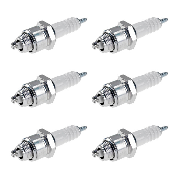 6 Spark Plugs with cone seal seat NGK aftermarket expertise for various vehicles