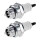 2 Spark Plugs with flat seal seat NGK IAM expertise for HITACHI and others