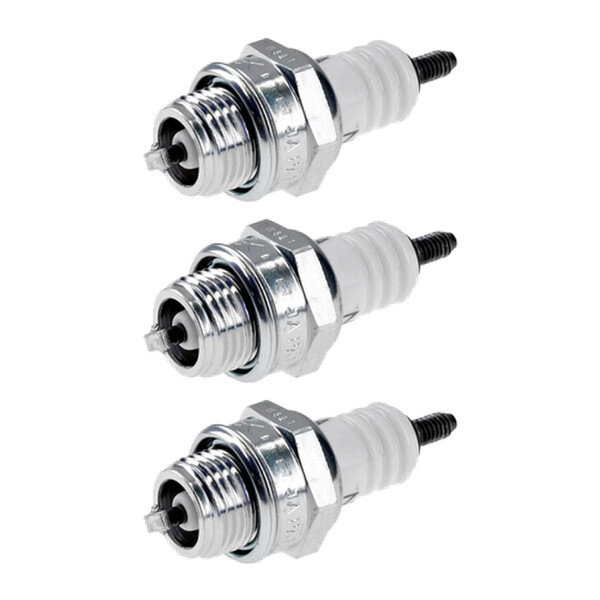3 Spark Plugs with flat seal seat NGK IAM expertise for HITACHI and others
