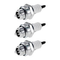 3 Spark Plugs with flat seal seat NGK IAM expertise for...