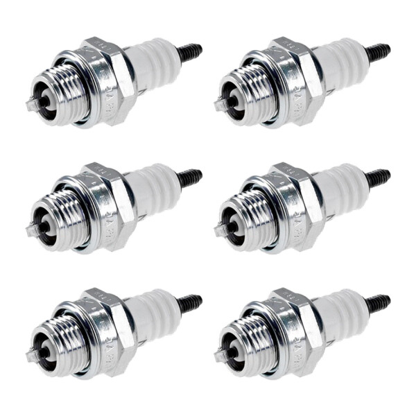 6 Spark Plugs with flat seal seat NGK IAM expertise for HITACHI and others