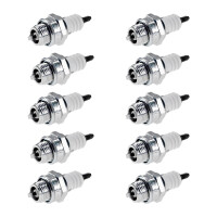 10 Spark Plugs with flat seal seat NGK IAM expertise for...