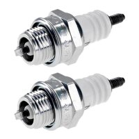 2 Spark Plugs with flat seal seat NGK aftermarket...