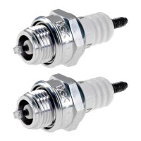 2 Spark Plugs with flat seal seat NGK aftermarket...