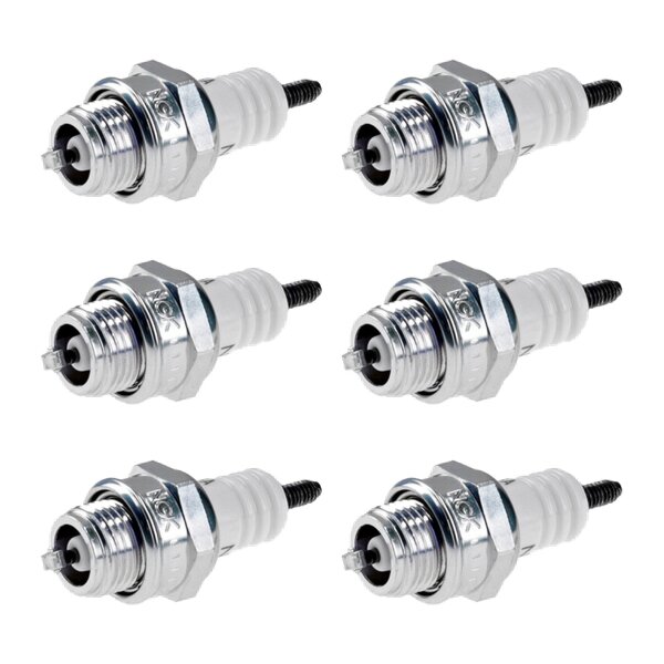 6 Spark Plugs with flat seal seat NGK aftermarket expertise for HONDA and others