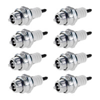 8 Spark Plugs with flat seal seat NGK aftermarket...