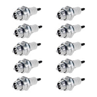 10 Spark Plugs with flat seal seat NGK IAM expertise for...