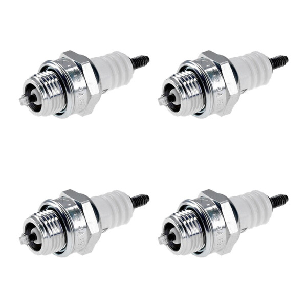 4 Spark Plugs with flat seal seat NGK aftermarket expertise for KAWASAKI