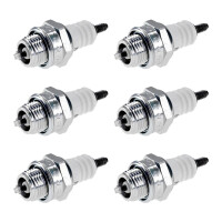 6 Spark Plugs with flat seal seat NGK aftermarket...