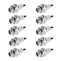 10 Spark Plugs with flat seal seat NGK aftermarket...