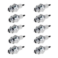 10 Spark Plugs with flat seal seat NGK IAM expertise for...