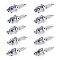 10 Spark Plugs with flat seal seat NGK IAM expertise for...