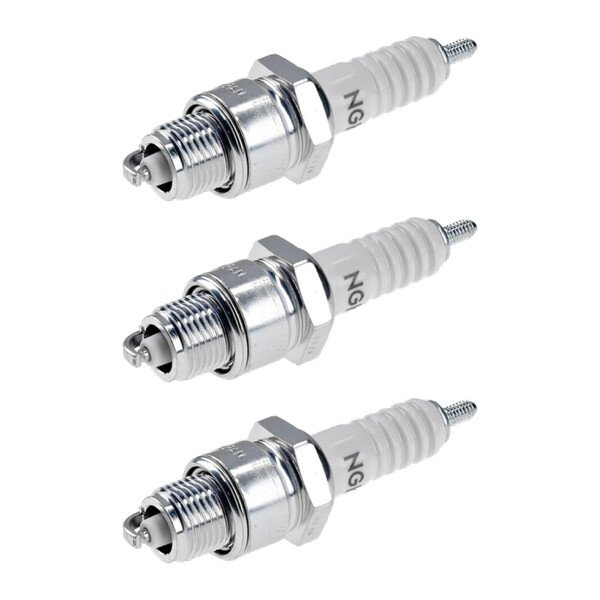 3 Spark Plugs with flat seal seat NGK aftermarket expertise for HONDA and others