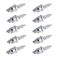10 Spark Plugs with flat seal seat NGK IAM expertise for...