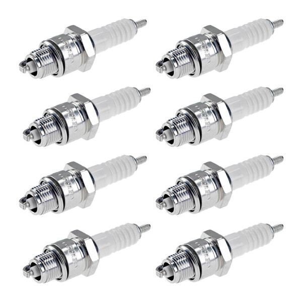 8 Spark Plugs with flat seal seat NGK aftermarket expertise for SKODA 105/120