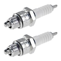 2 Spark Plugs with flat seal seat NGK IAM expertise for...