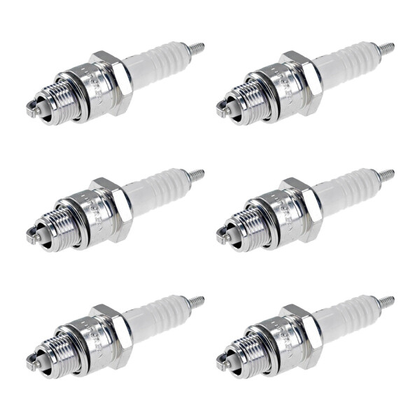 6 Spark Plugs with flat seal seat NGK IAM expertise for YAMAHA and others