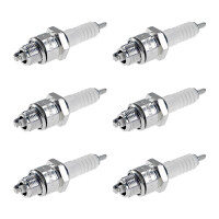 6 Spark Plugs with flat seal seat NGK IAM expertise for...