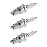 3 Spark Plugs with flat seal seat NGK IAM expertise for...