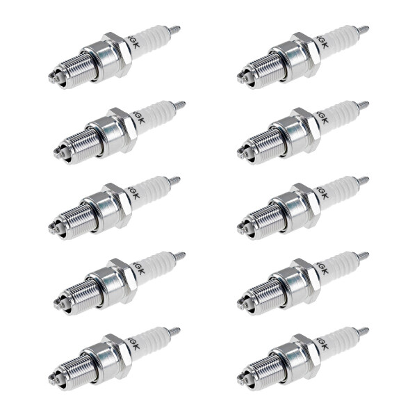 10 Spark Plugs with flat seal seat NGK IAM expertise for HITACHI and others