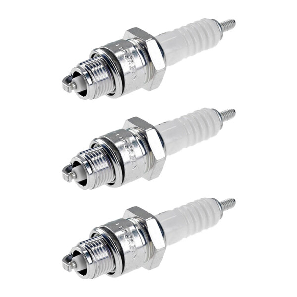 3 Spark Plugs with flat seal seat NGK IAM expertise for YAMAHA and others