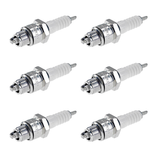 6 Spark Plugs with flat seal seat NGK IAM expertise for YAMAHA and others