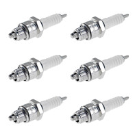 6 Spark Plugs with flat seal seat NGK IAM expertise for...