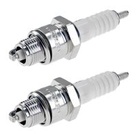 2 Spark Plugs with flat seal seat NGK IAM expertise for...