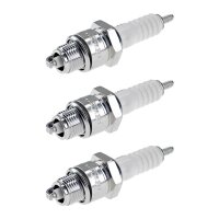 3 Spark Plugs with flat seal seat NGK IAM expertise for...