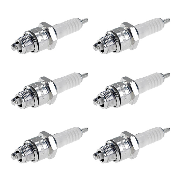 6 Spark Plugs with flat seal seat NGK IAM expertise for MERCURY and others