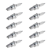 10 Spark Plugs with flat seal seat NGK suitable for...