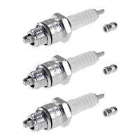3 Spark Plugs with flat seal seat NGK suitable for FORD...