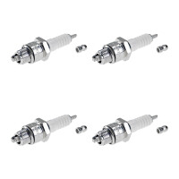 4 Zündkerzen mit Flachdichtsitz NGK...