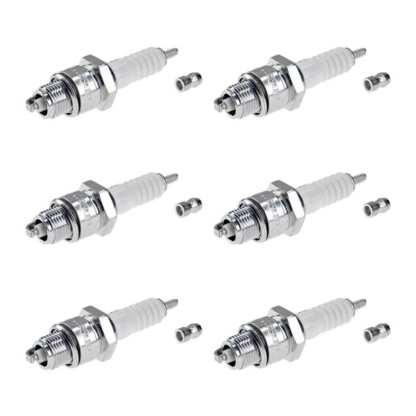 6 Spark Plugs with flat seal seat NGK suitable for FORD TAUNUS and others